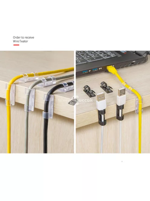 Öntapadós kábel rendszerező