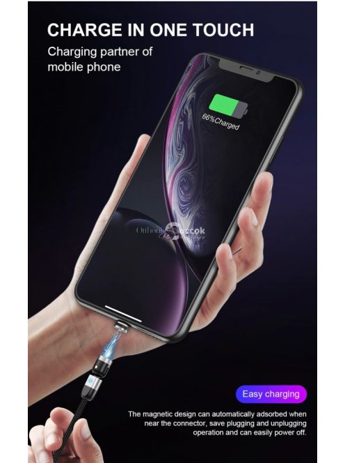 Dupla 360 ° -os mágneses kábel