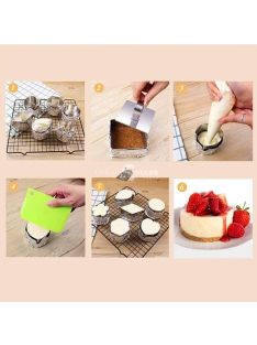 Rozsdamentes acél sütemény (Mousse) forma