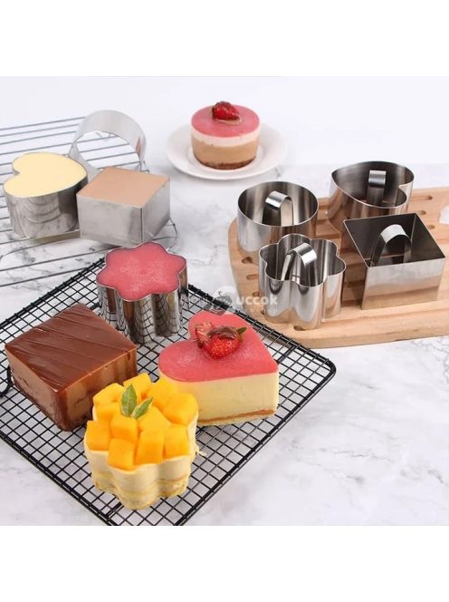 Rozsdamentes acél sütemény (Mousse) forma