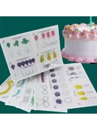 Tortadíszítő gyakorlólapok (12 db)