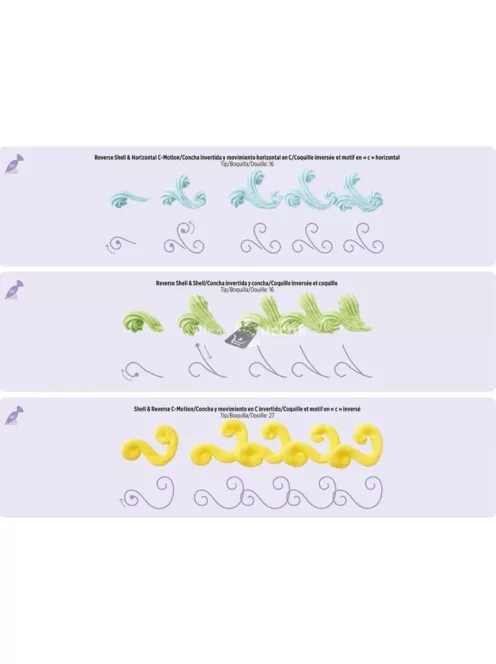 Tortadíszítő gyakorlólapok (12 db)