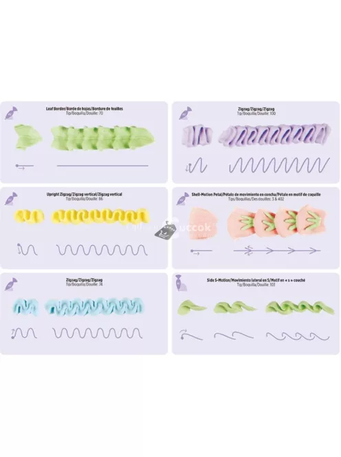 Tortadíszítő gyakorlólapok (12 db)
