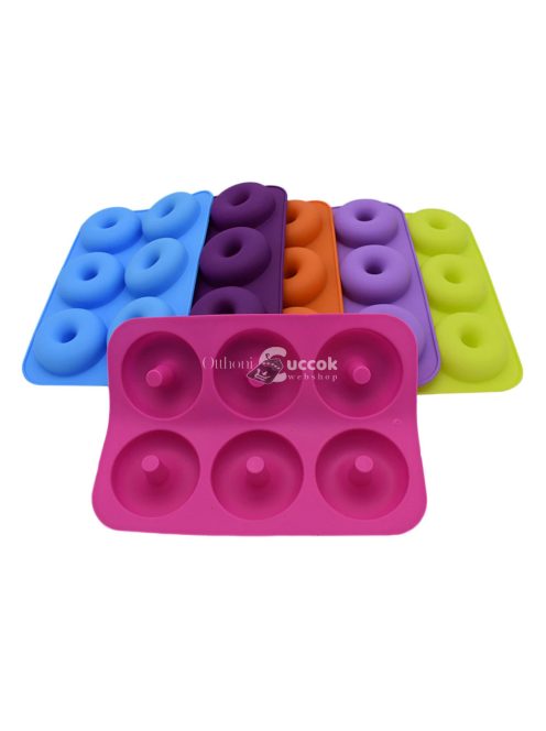 Szilikon fánk forma (6 db-os)