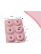 Szilikon fánk forma (6 db-os)