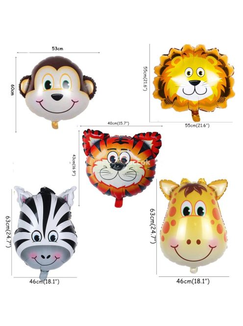 Dzsungel party lufi szett (109 darabos)