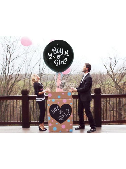 Boy or Girl lufi, Babaváró party léggömmb konfettivel