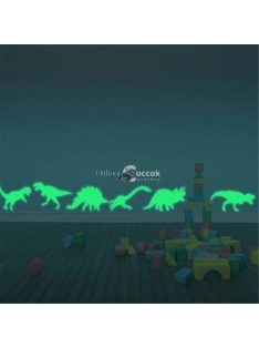 Dínós világító faldíszek (9 db)