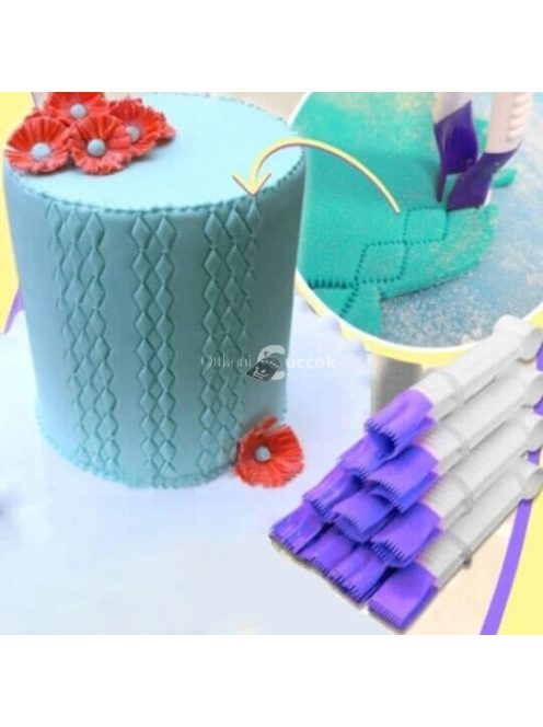 Tortaformázó készlet, Fondant formázó csipesz készlet (10 db)