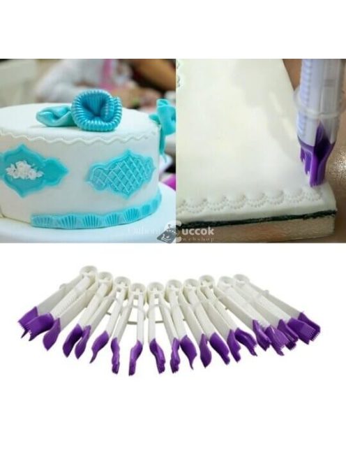 Tortaformázó készlet, Fondant formázó csipesz készlet (10 db)