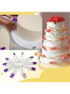 Tortaformázó készlet, Fondant formázó csipesz készlet (10 db)