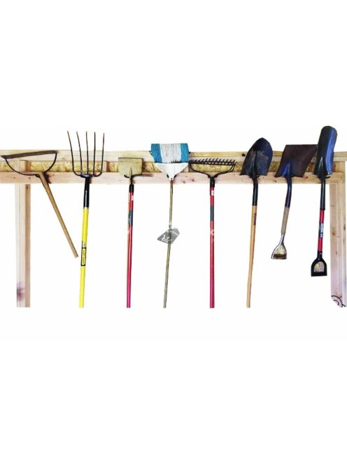 2db Falra szerelhető acél kerti szerszámtartó