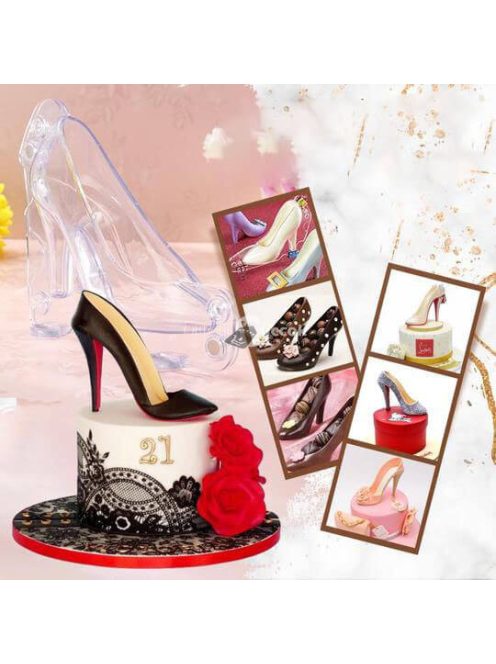 Magassarkú tortadísz forma, fondant, csokoládé forma