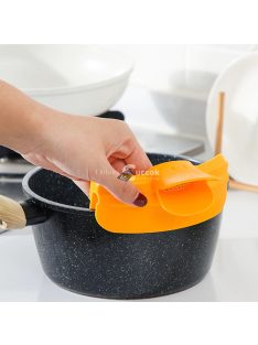 Edény Szélére Illeszthető Szilikon Szűrő