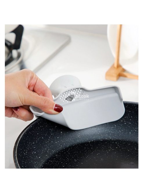 Edény Szélére Illeszthető Szilikon Szűrő