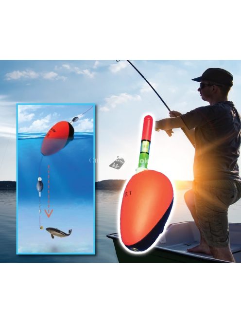 Professzionális, világító úszó horgászathoz