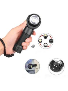   360 fokban forgatható LED zseblámpa mágneses rögzítéssel 