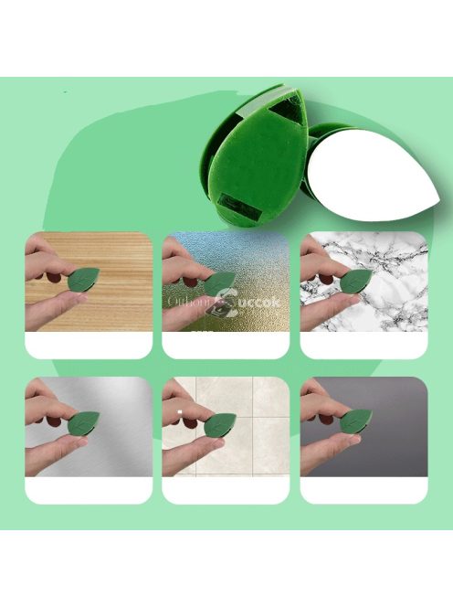 Levél formás mászó növény rögzítő öntapadós csat (10 db)