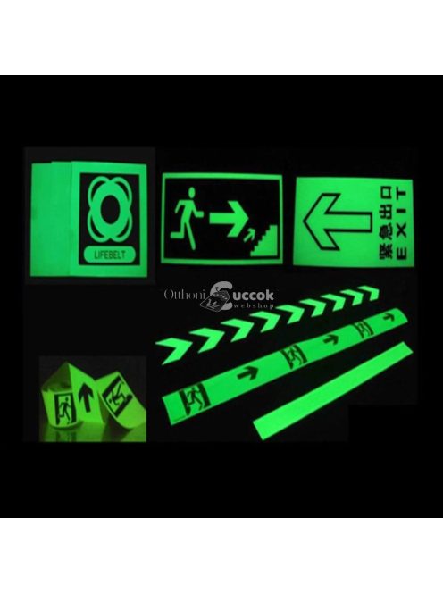 Fluoreszkáló dekorációs szalag, Fénylő biztonsági szalag