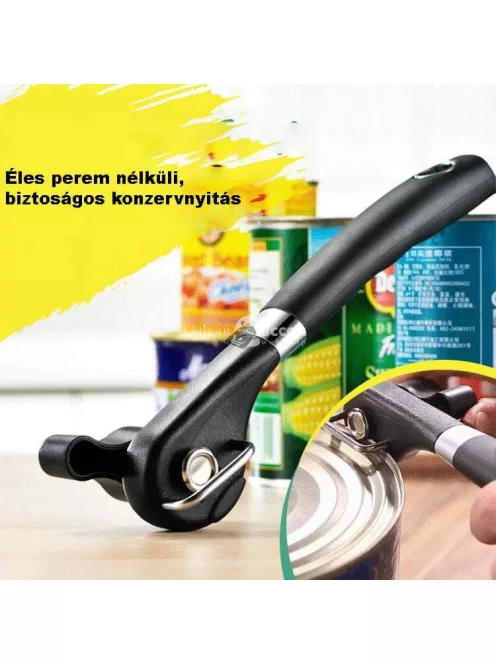 Biztonságos konzervnyitó (Éles perem nélkül)