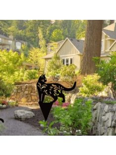 Macskás kerti dekoráció