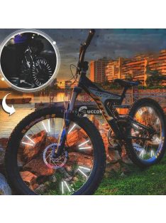   Kerékpár küllő dísz, Fényvisszaverő rúd biciklire (12 db)