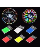 Kerékpár küllő dísz, Fényvisszaverő rúd biciklire (12 db)