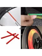 Kerékpár küllő dísz, Fényvisszaverő rúd biciklire (12 db)