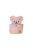 Falra szerelhető macis tároló -  Rózsaszín