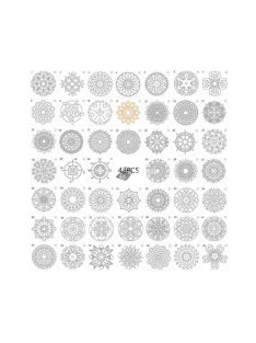 Mandala stencil, rajzsablon 48 db