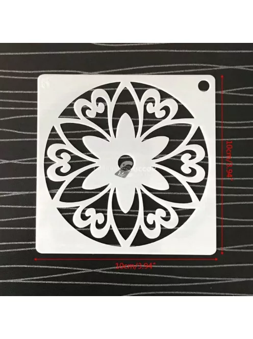 Mandala stencil, rajzsablon 48 db