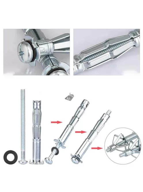 Fém szárnyas tipli csavarral