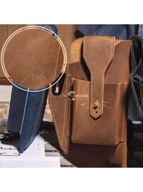 Retro bőr övtáska, férfi táska