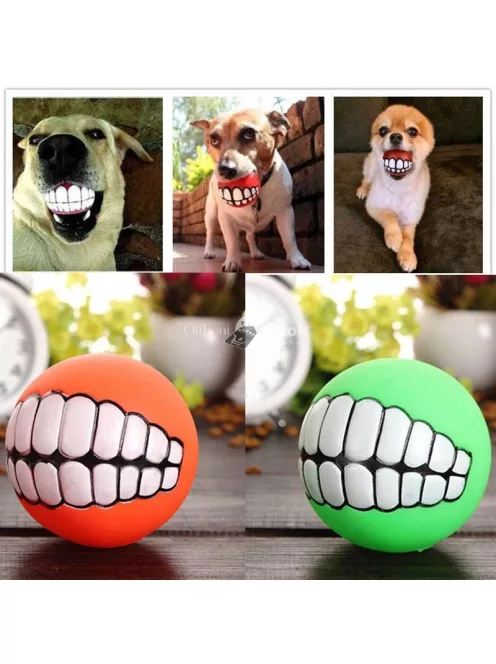 Vicces Kutyalabda , Mókás Fogsor Labda