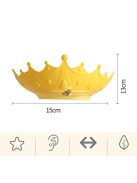 Hajmosó sapka gyerekeknek, Korona formájú szemvédő fürdőszobai sapka