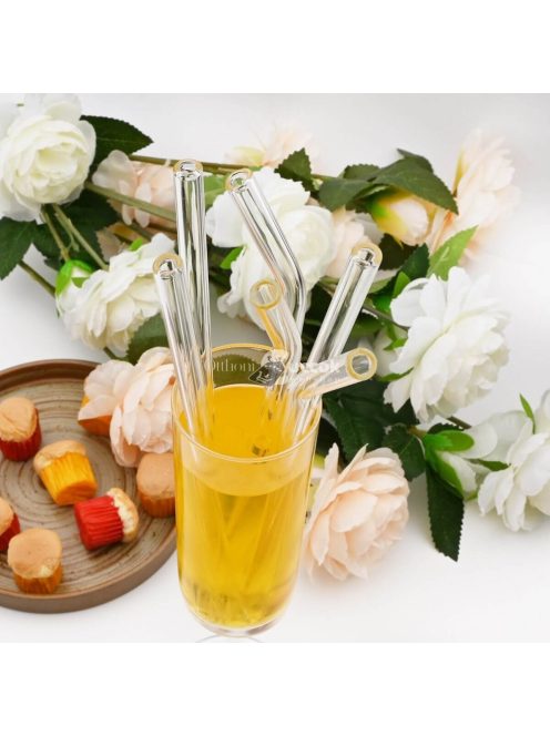 Környezetbarát szívószál, szívószál szett (10 db)