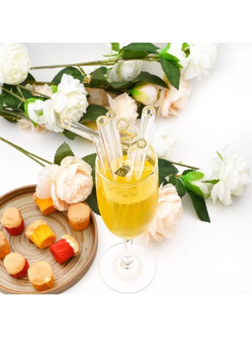 Környezetbarát szívószál, szívószál szett (10 db)