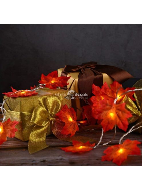 Világító LED -es Falevél Dekoráció