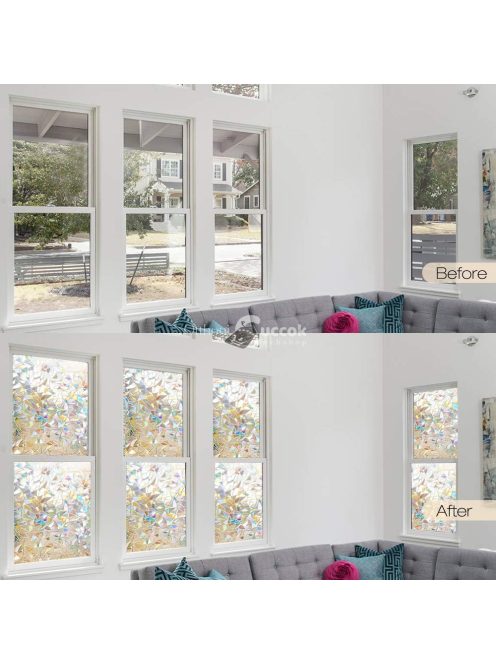 Szivárványos Ablaküveg Fólia