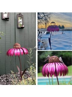 Virág madáretető, kerti dekoráció