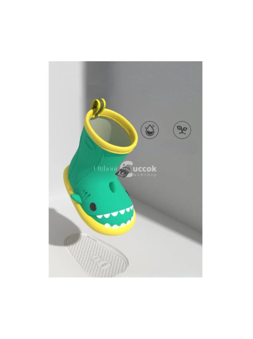 Felnőtt gumicsizma cápa mintával