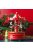 Zenélő karácsonyi körhinta dekoráció - Piros