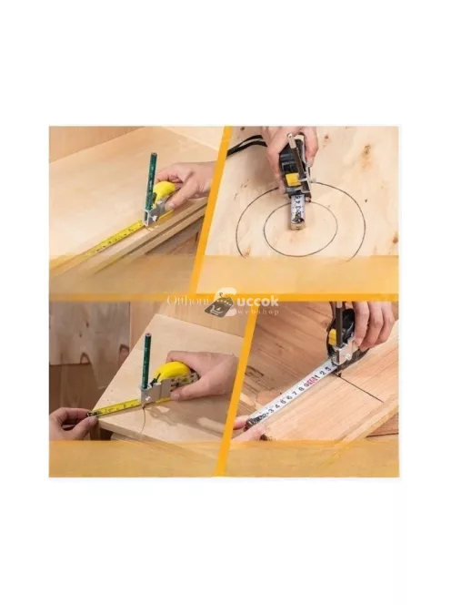 Mérőszalag szegélyvonalzó ceruzatartó