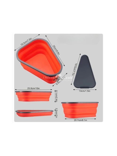 Összecsukható mikrózható pizzaszelettartó