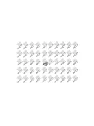 Keresztirányú önmetsző gumihüvelyes csavar készlet 50 db