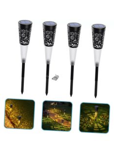 LED leszúrható szolár lámpa 4 db