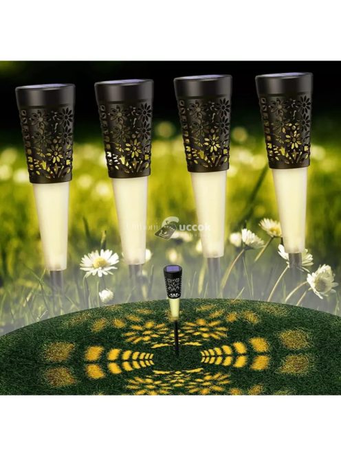 LED leszúrható szolár lámpa 4 db