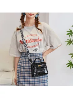 Divatos kistáska, kézitáska fekete