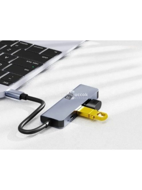 C típusú 4 portos USB Hub 3.0–4K HDMI