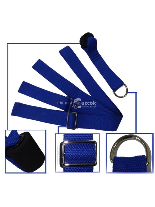 Ajtóra rögzíthető, hajlékonyság növelő, nyújtó edzőheveder